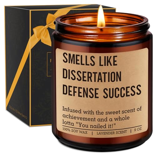 Miracu Candle Dissertation Defense Success PhD Graduation Gifts Doctorate Graduation Gifts for Doctoral Graduates Women Men Her Him Doctoral Degree Students 2026 Funny Congrats Grad Present