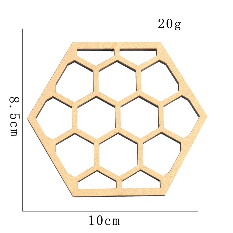 Caboteur en bois géométrique de précision pour décoration de table raffinée