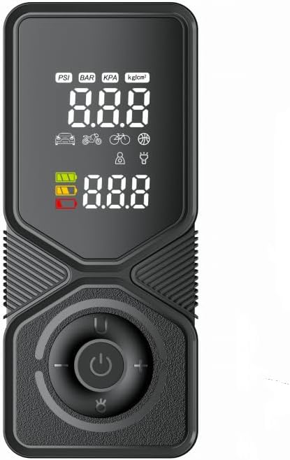 Tire Inflator Portable Air Compressor - 150PSI Cordless Air Pump for Car Tires with Digital Pressure Gauge