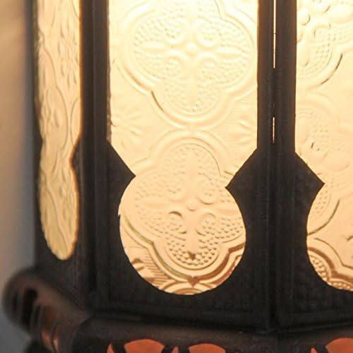 Casa Moro Casa Moro Oosterse wandlamp Ruya wit 57x12 cm (hoogte x breedte) van ijzer reliëfglas | Ambachten van Marrakesh | Marokkaanse wandlamp Boho Chic wandverlichting | L5054 photo 2