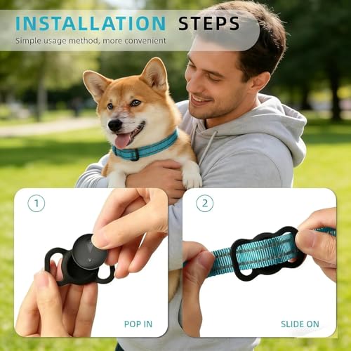 GPS Tracker for Dogs, Smart Collar with Real-Time Location - Pet Location Tracker with Holder, No Monthly Fee/No SIM Card, Works with iOS Find My, Ultra-Slim, IP68 Waterproof, Reliable Performance - Image 4