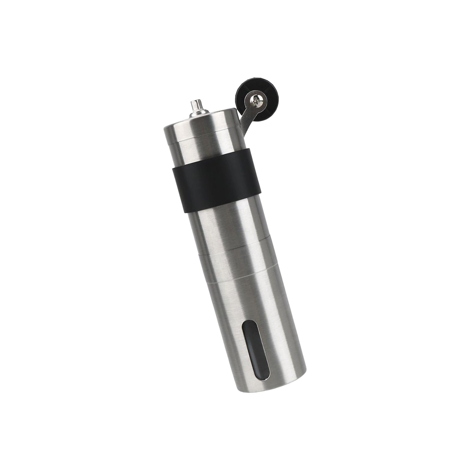 MALSSE Stainless Steels Coffee Grinder with Adjustable Coarseness Hand Cranked Espresso Mill Grinding Machine for Household Use Stainless Steels Coffee Grinder