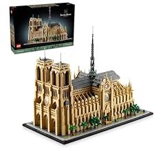 LEGO Architecture Notre-Dame de Paris Set, Model Building Kit for Adults, Relaxing 3D Puzzle for Home Decor or Office Displ…