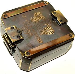 Medieval Replicas SOLID Brass Brunton 3 inch Compass Collectibles Compass Gift Item POCKET COMPASS
