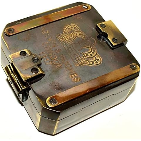 Medieval Replicas SOLID Brass Brunton 3 inch Compass Collectibles Compass Gift Item POCKET COMPASS Cover