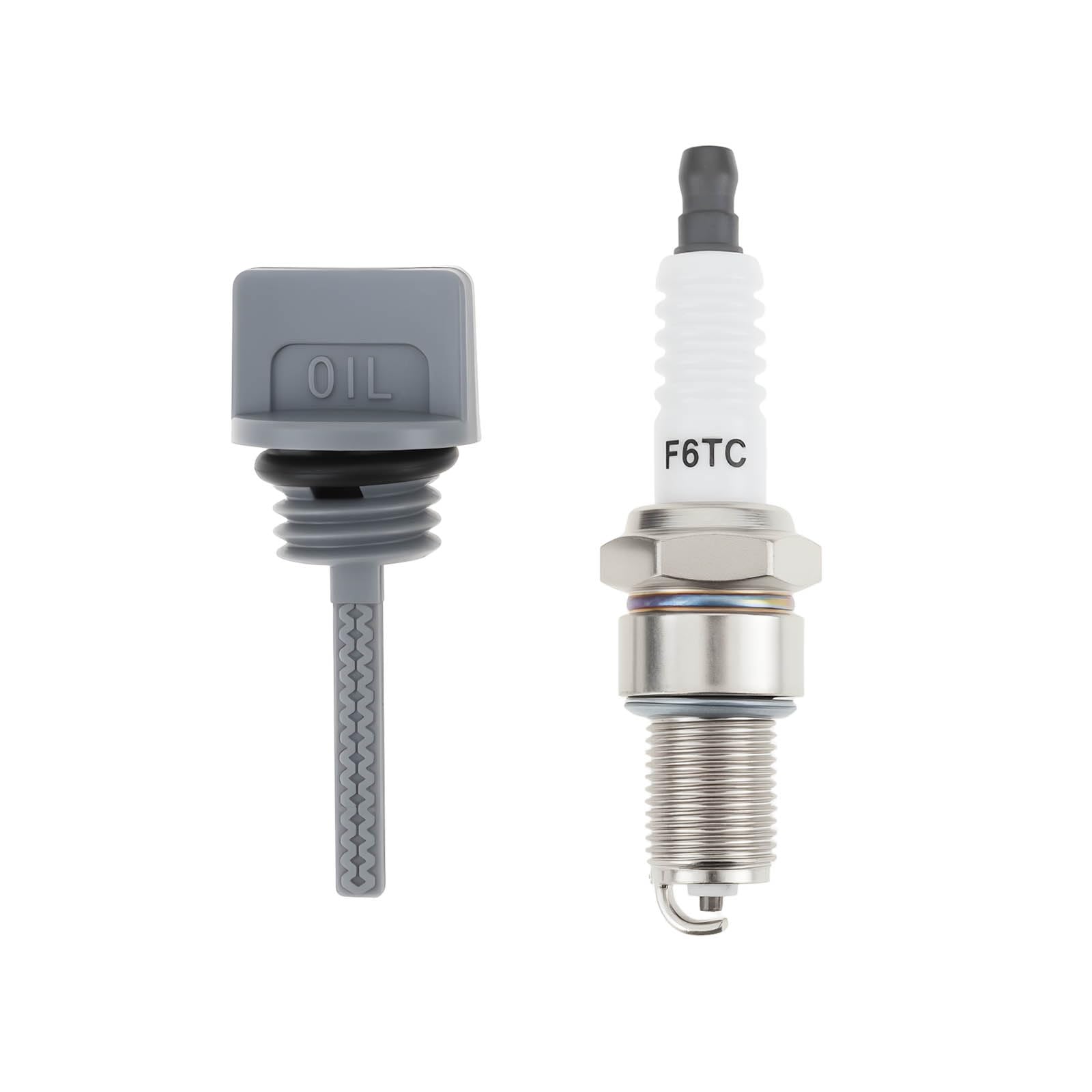 Briny River Lawn Mower Gasoline Generator Oil Dipstick Kit 15600-Z0T-810 Compatible with Honda BPR5ES GX120 GX160 GX200 with F7TC Spark Plug