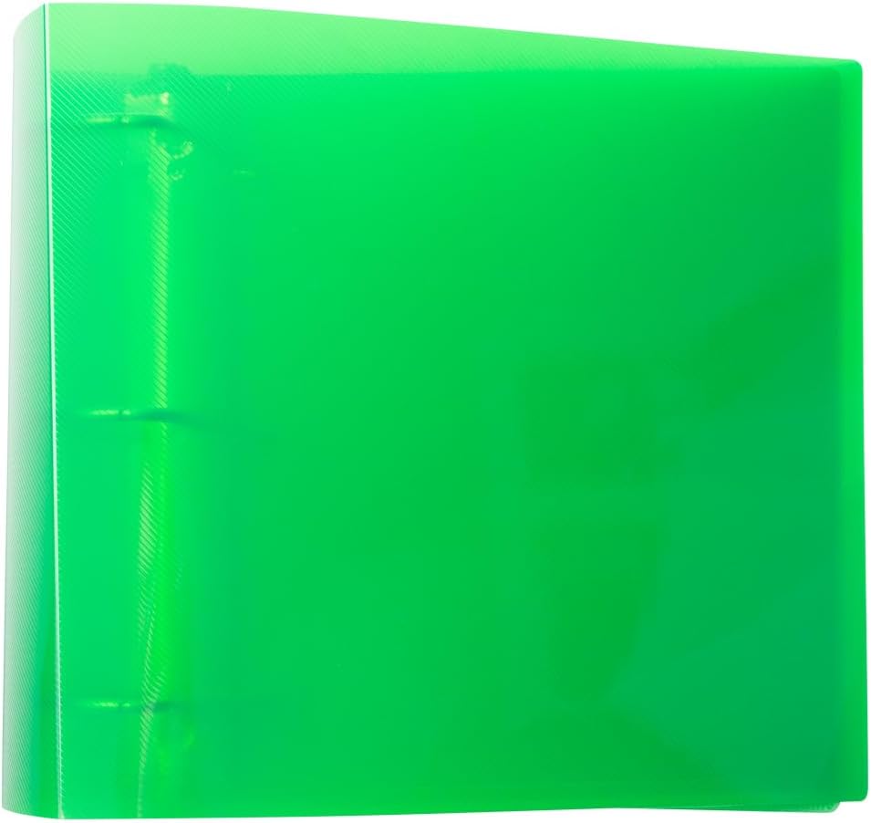 JAM PAPER 4 Inch Plastic Binder Bundle Set of 4