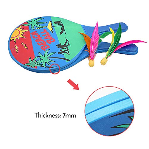 DECDEAL Raquete de badminton de críquete divertida 7MM Grande raquete de badminton Sete camadas de r