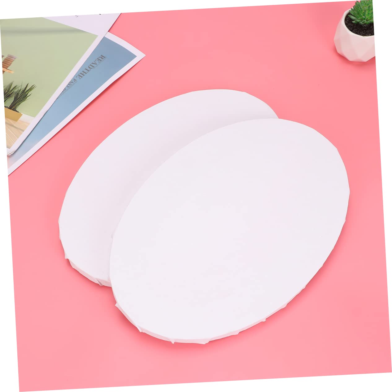 PLAFOPE Tela Per Pittura Per Studenti 2 Pezzi Ovale Per Artisti Con Cornice Per Pittura A Creativa Decorativa 20x30 Cm