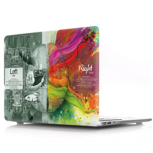 JZ Cervello Duro Caso Cover Skin con Protezione per Tastiera per MacBook PRO (13-inch,M1,2016-2020, Thunderbolt 3 Ports, Models: A2338/A2289/A2251/A2159/A1706/A1708/A1989) - N