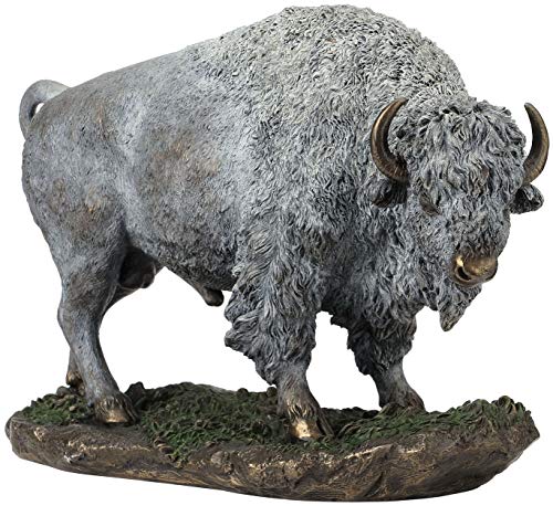 JFSM INC Amazon Exclusive - American Buffalo Bison Statue Sculpture Figurine