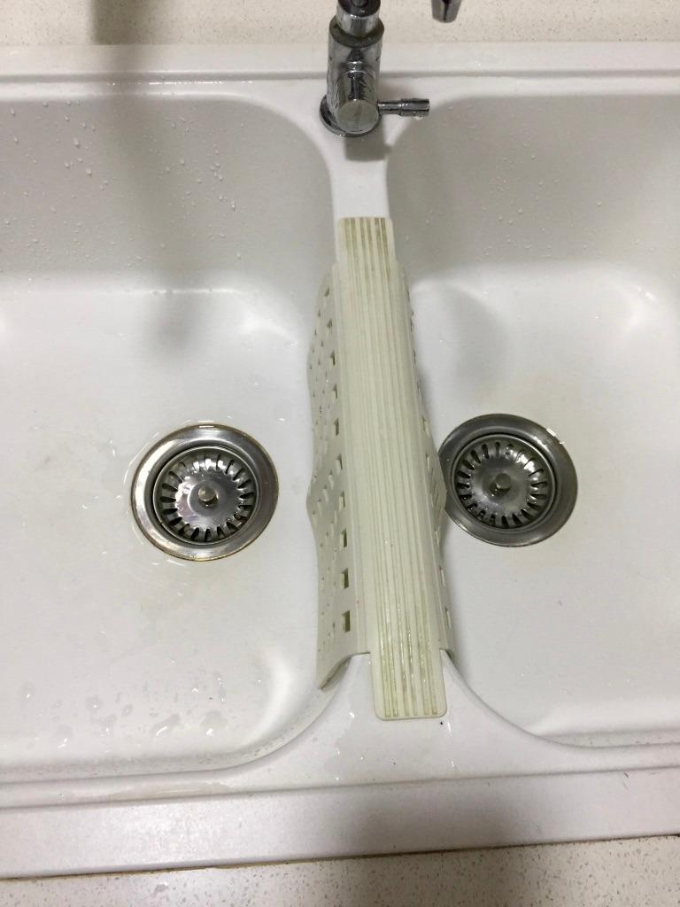 InterDesign Euro Kitchen Sink Divider Protector Mat White Amazon.in