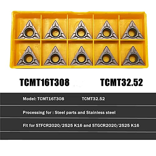 Image of GBJ TCMT16T308 Turning Inserts Precise Steel & Stainless Steel Machining