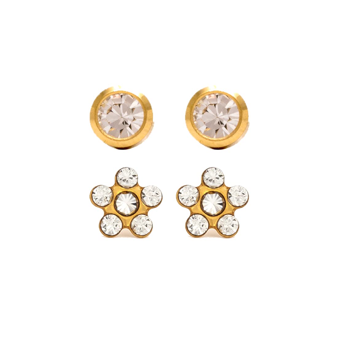 See full amazon price history chart for 24K Pure Gold Plated Stud Earrings Combo Pack of 2 (1 Women, 1 kid) | Hypoallergenic | Daisy, Bezel by Studex 24K Pure Gold Plated Stud Earrings Combo Pack of 2 (1 Women, 1 kid) | Hypoallergenic | Daisy, Bezel by Studex (B09YRPFBH2) Amazon Price History, Amazon Price Tracker