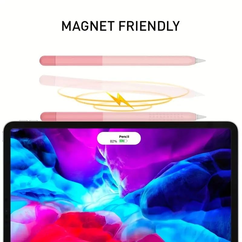 Image of EZ LIVING Premium Silicone Cover Compatible with Apple Pencil (1st & 2nd Generation) - Soft Protective Sleeve with Comfortable Grip, Anti-Slip Design, and Shockproof Protection