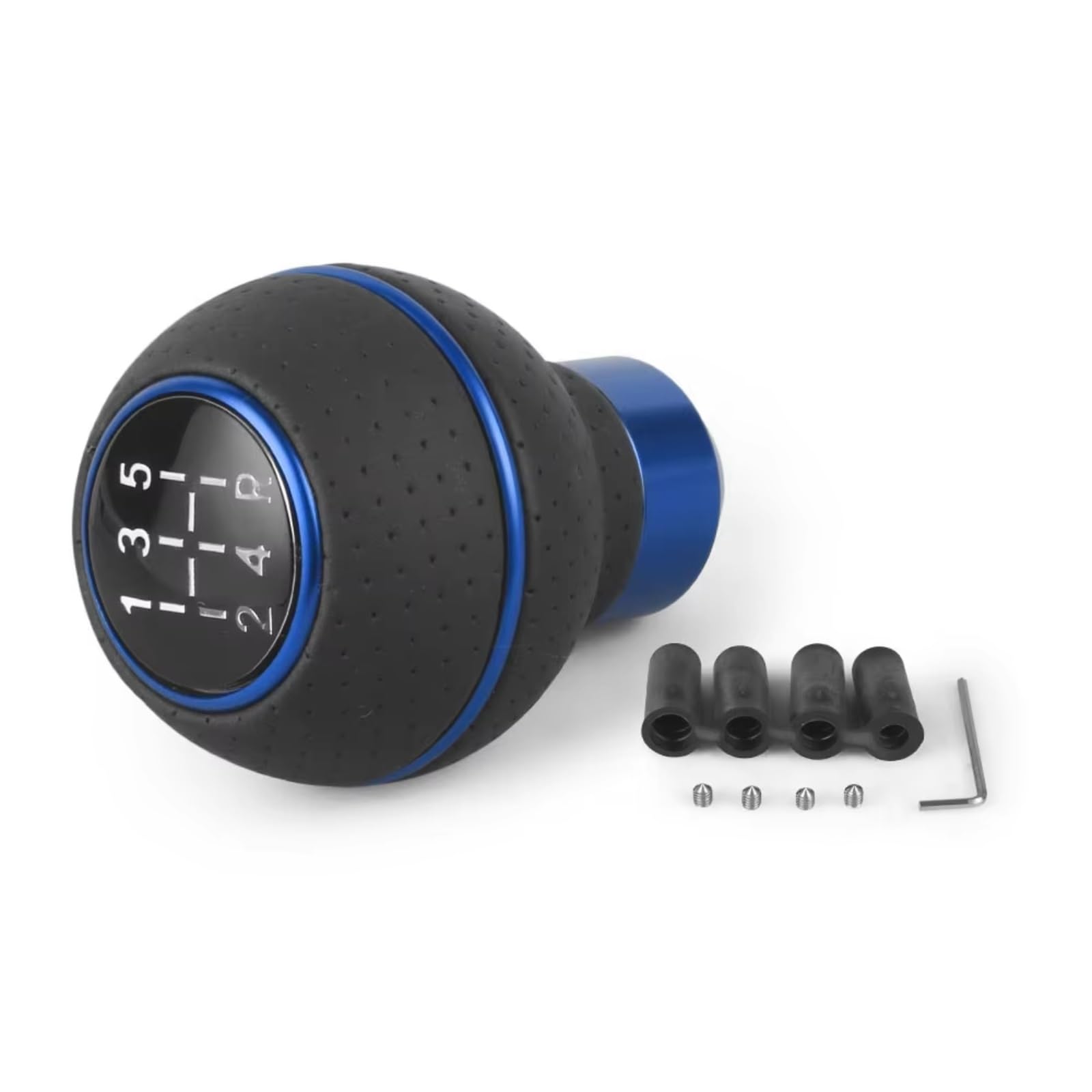 Fryuiqx Blue Gear Lever Replacement Compatible With M8 M10 M11 M12 Shift Gear Level Knob Shift Head 5 Speed Universal Car Gear Shift Knob