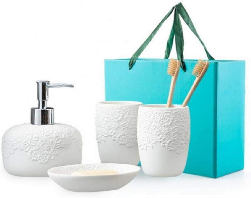 Bathroom Accessories Set Exquisite Relief Style Bathroom