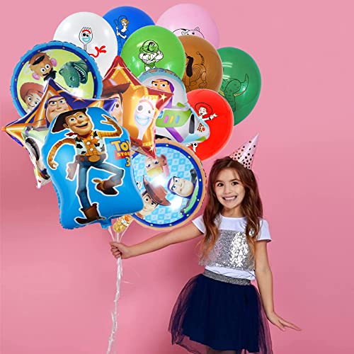 Cartoon Figura Pallones, Babioms Pallone Foil Set