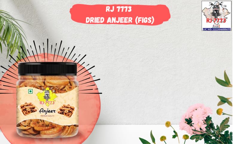 Image of Anjeer RJ 7773 Premium Dried Afghani Anjeer, Rich in Fibre, Calcium & Iron, Low Calorie, Fat-Free Dried Figs (1 kg)
