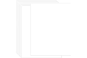 30 Pack White 8.5x11 Cardstock Paper Stock