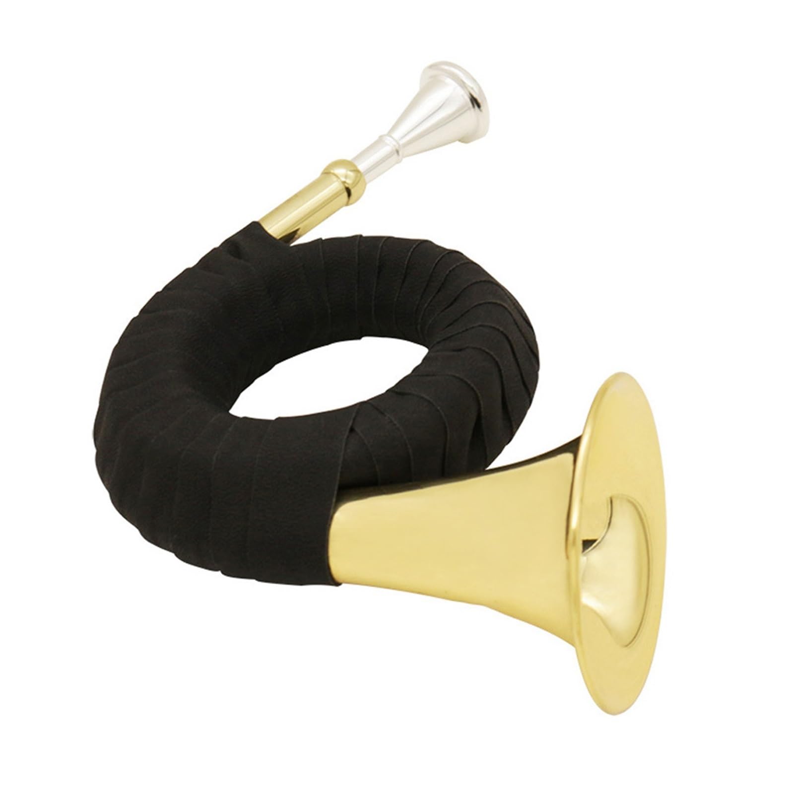 Strumento A Fiato In Ottone Sib Mini Corno Dorato Con Supporto(Horn)