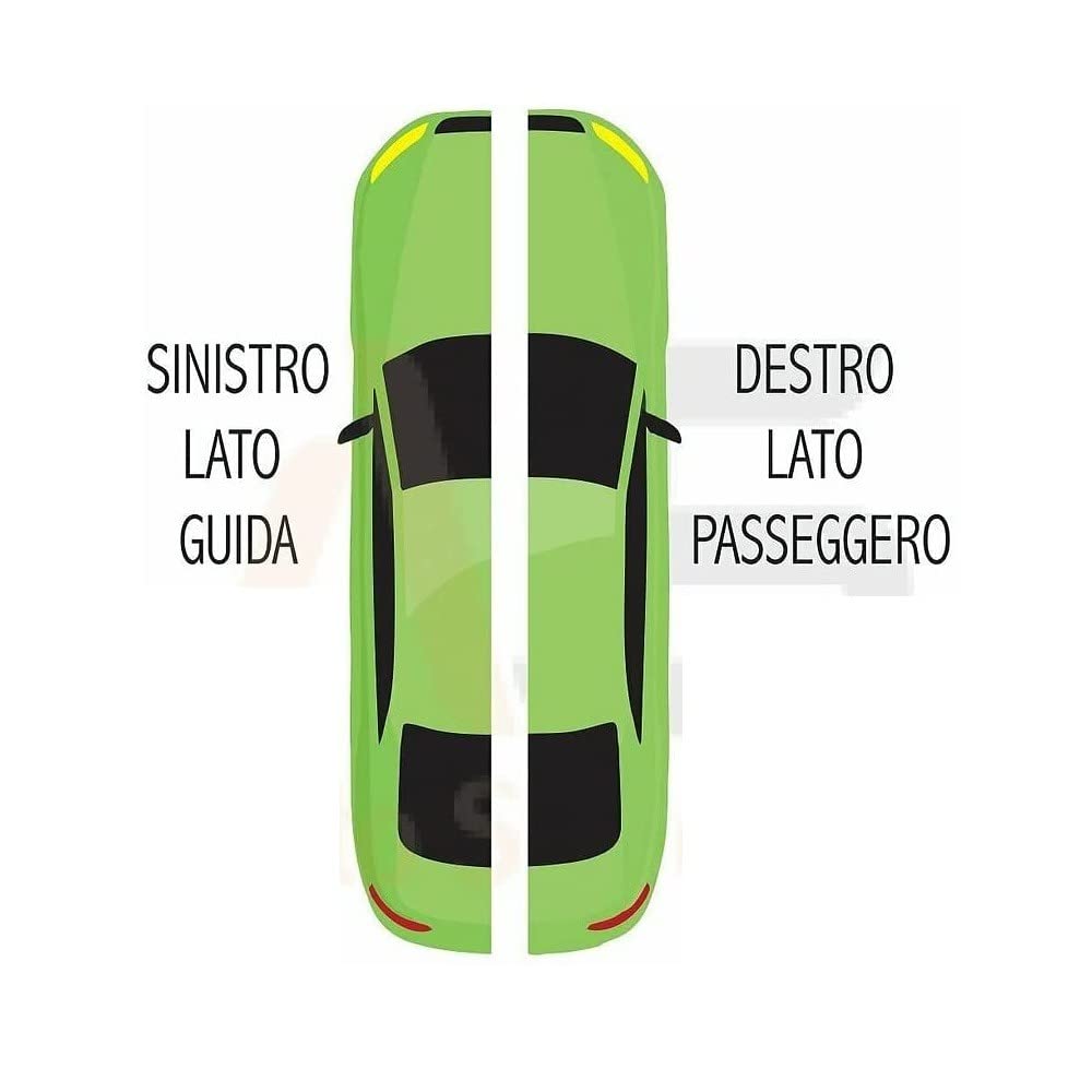 COPPIA DI MOLLE A GAS COFANO AUTO COMPATIBILE CON FIAT 500L 369L-210N 2 MOLLA ANTERIORE AMMORTIZZATORI PISTONCINI IDRAULICI PER SOLLEVARE DX E SX(45289)