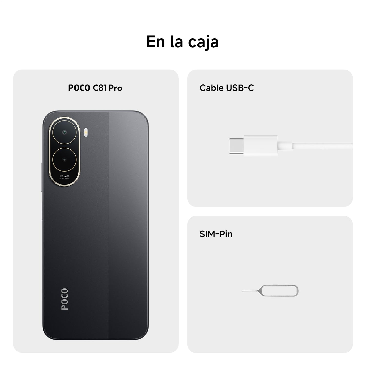 XIAOMI POCO C81 Pro Smartphone 4+256 GB Verde Batería de 6000 mAh | Pantalla inmersiva de 6,9", Teléfono con diseño elegante y refinado, Cámara dual AI de 13 MP, 1 año de garantía adicional