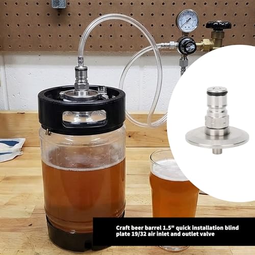 Poste de bola de 1.5" con abrazaderas triples para equipos de cerveza en acero 3