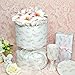 Floral Tissue Paper, White with Pink Gladiolus Flowers Pattern- 30 Sheets, 20x14 In, Gift Wrapping Tissue Paper for Gift Bags, Bouquet Packaging for Wedding Baby Shower DIY Crafts Birthday Party Decor