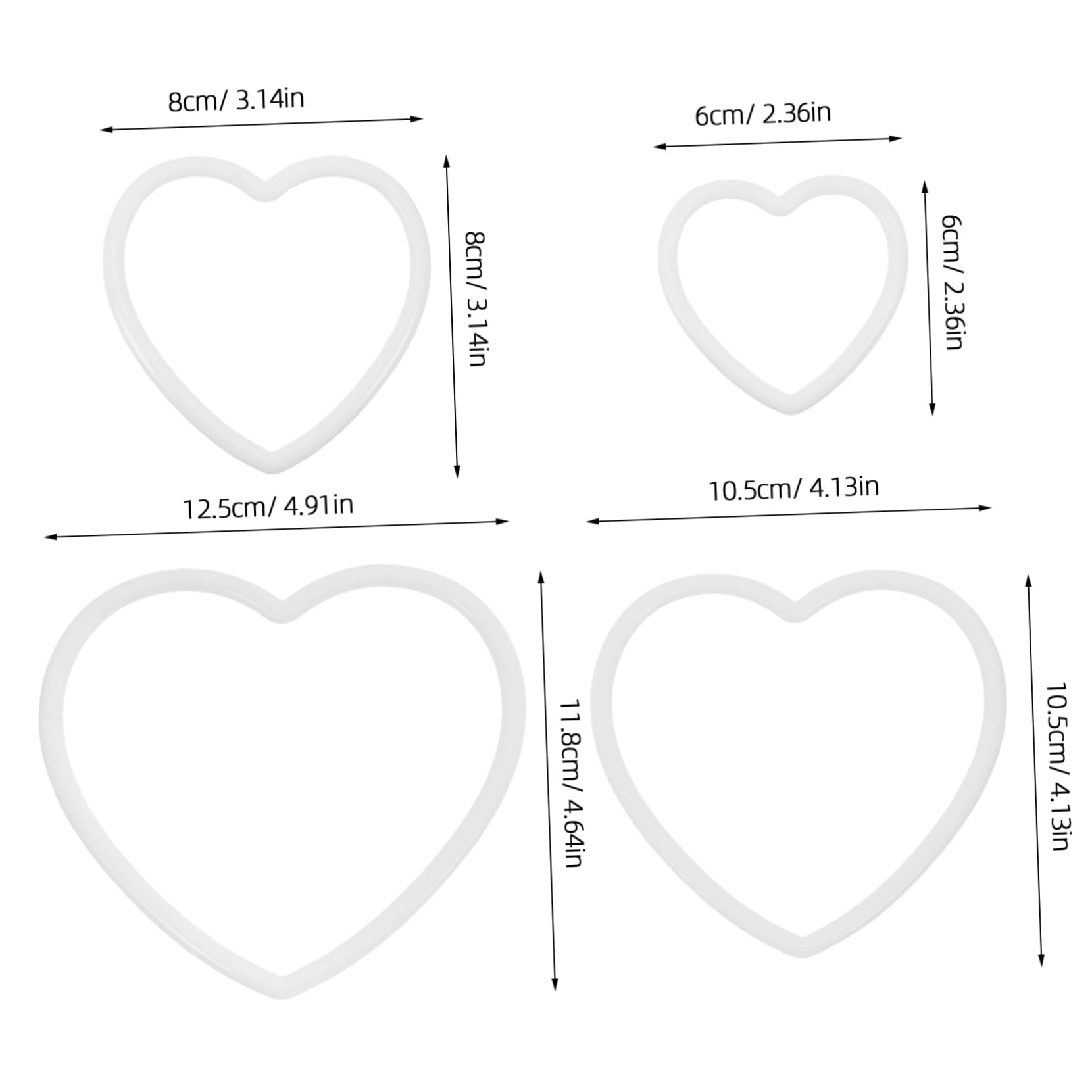 STOBAZA 8pcs Lightweight Floral Dreamcatcher Rings for Wedding Wall Decor Romantic Home Decorations Easy to Use and Clean