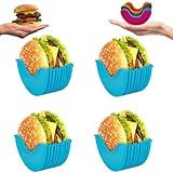 Ficugxd Retráctil Soporte De Hamburguesa，Soportes De Burger De Silicona...