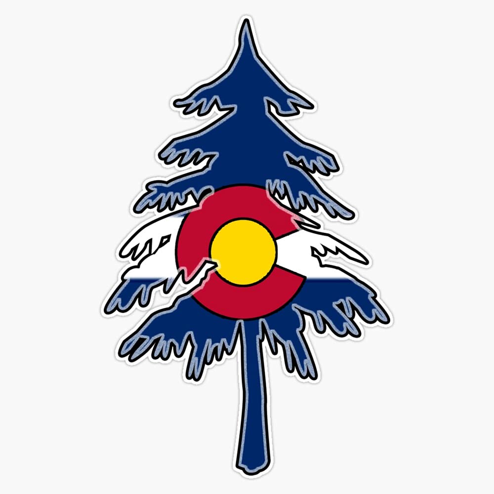 Colorado Forest Sticker Bumper Sticker Vinyl Decal 5"