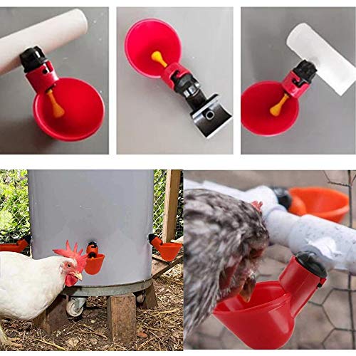 Sqxaldm Automatische Plastic Drinkbeker voor Kippen Drinkbeker voor Gevogelte Waterdrinkbekers Automatische Drinkbak… - Afbeelding 7