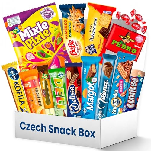 Treats from Home Czech Snack Box – Foreign Snack Gift Box with Authentic Czech & European Snacks, International Snack Box for Adults, Birthday Snack Box & Unique Food Variety Gift