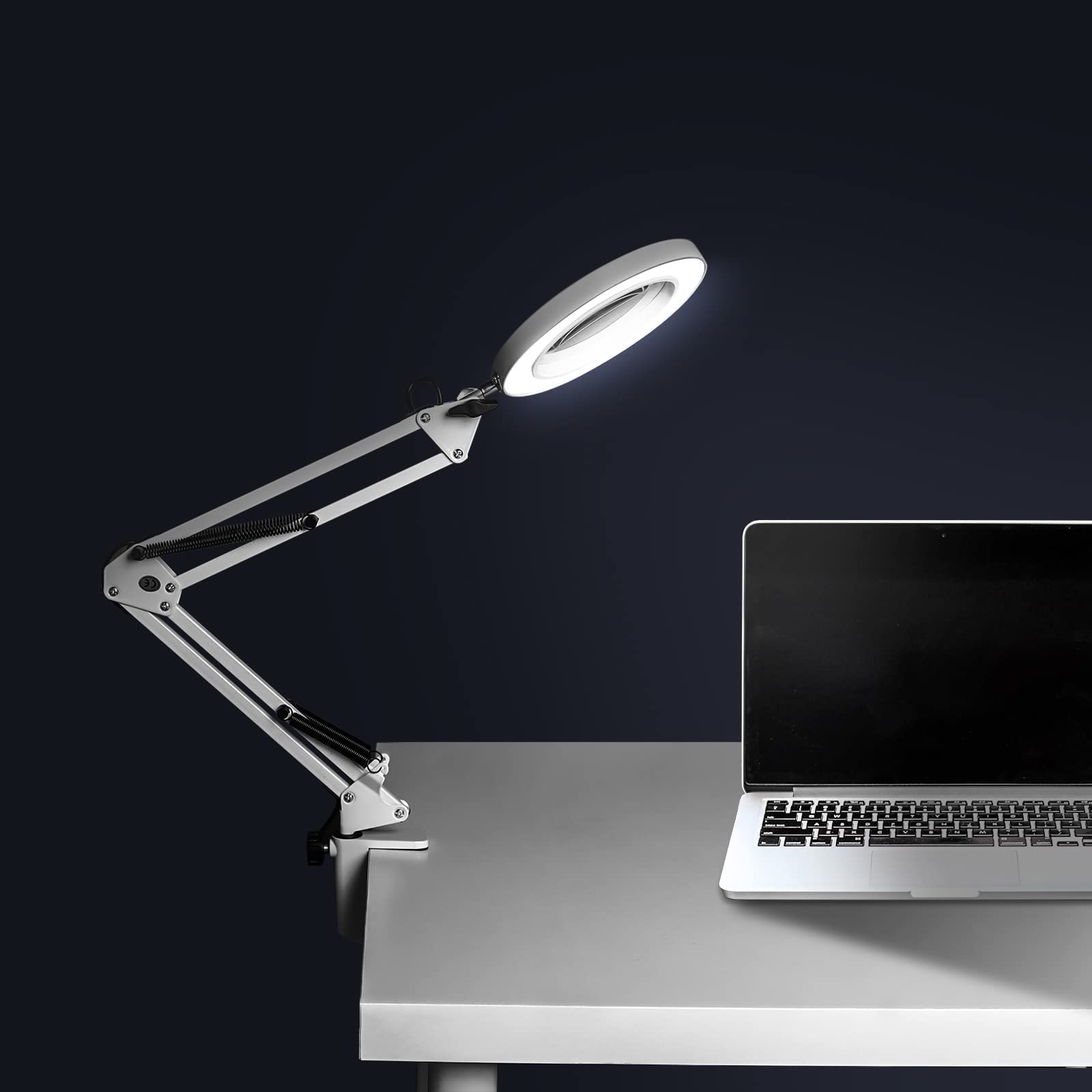 Lente Da Tavolo Con Luce Lampada Da Scrivania LED Con Lente D