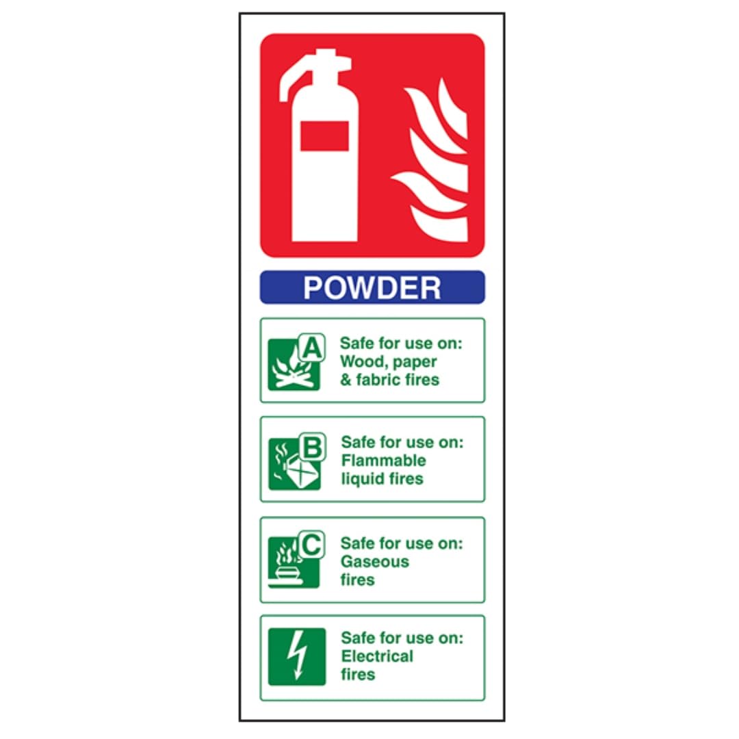 Fire Extinguisher - Powder ID - 75 X 200mm