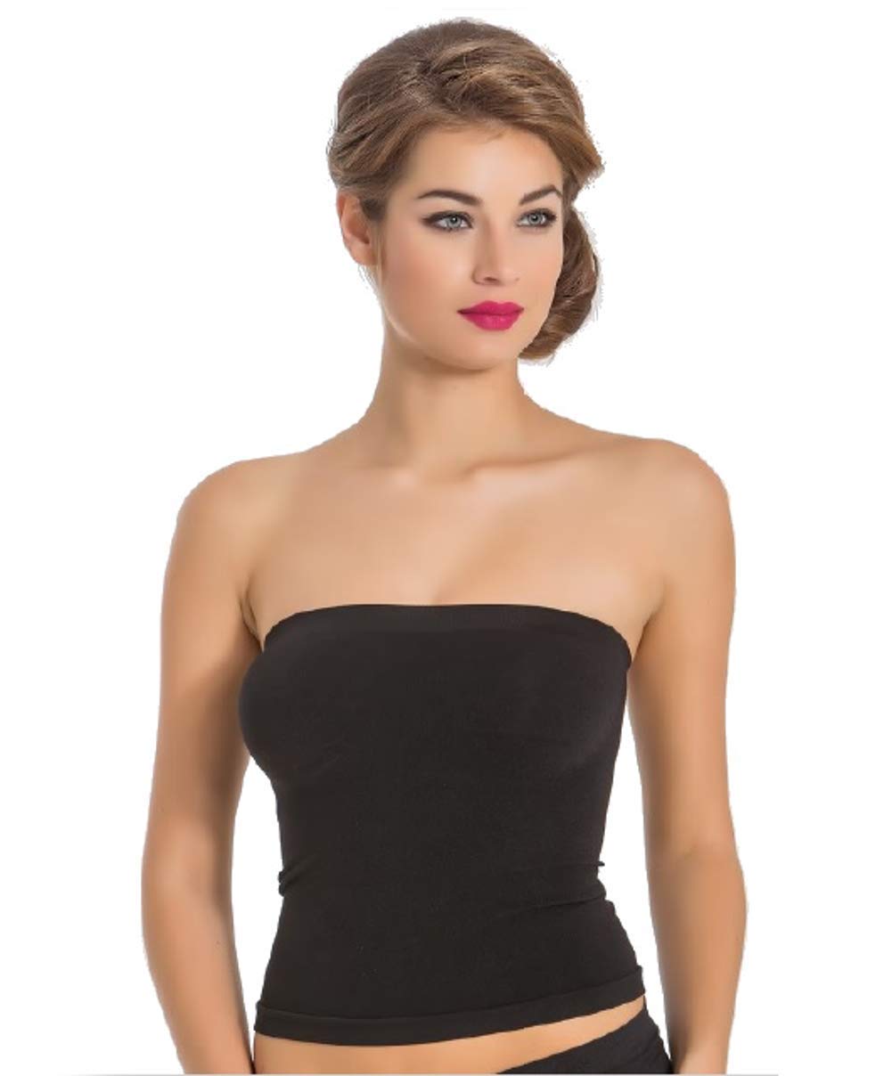 Women's Strapless Tube Tops with Built-in Shelf Bra- Seller from USA