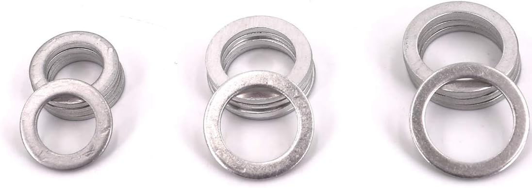 UTSAUTO Oil Crush Washers/Drain Plug Gaskets 15 Packs Replacement for Part # 94109-20000, 94109-14000, 90471-PX4-000 for Honda Accord Acura Civic Ridgeline Odyssey CRV CR-V Pilot Fit Element