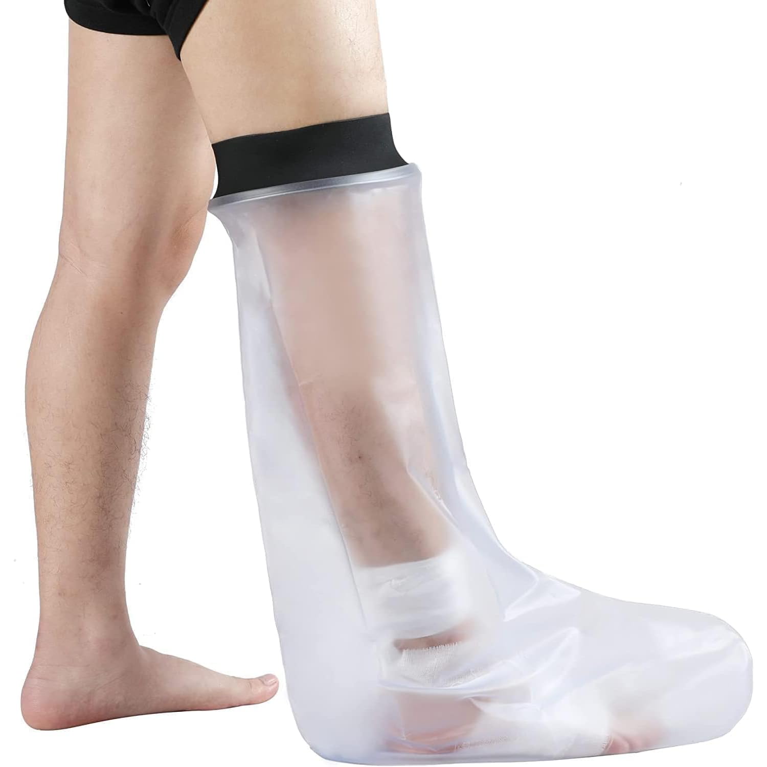 Adult Short Waterproof Leg Cast and Bandage Cover Designed to Protect Wound Cast and Injuries During Shower-Adult Short Leg.Upper Leg Circ OD/ID(7.2/1.97inch),Size:25.98 * 17.32inch