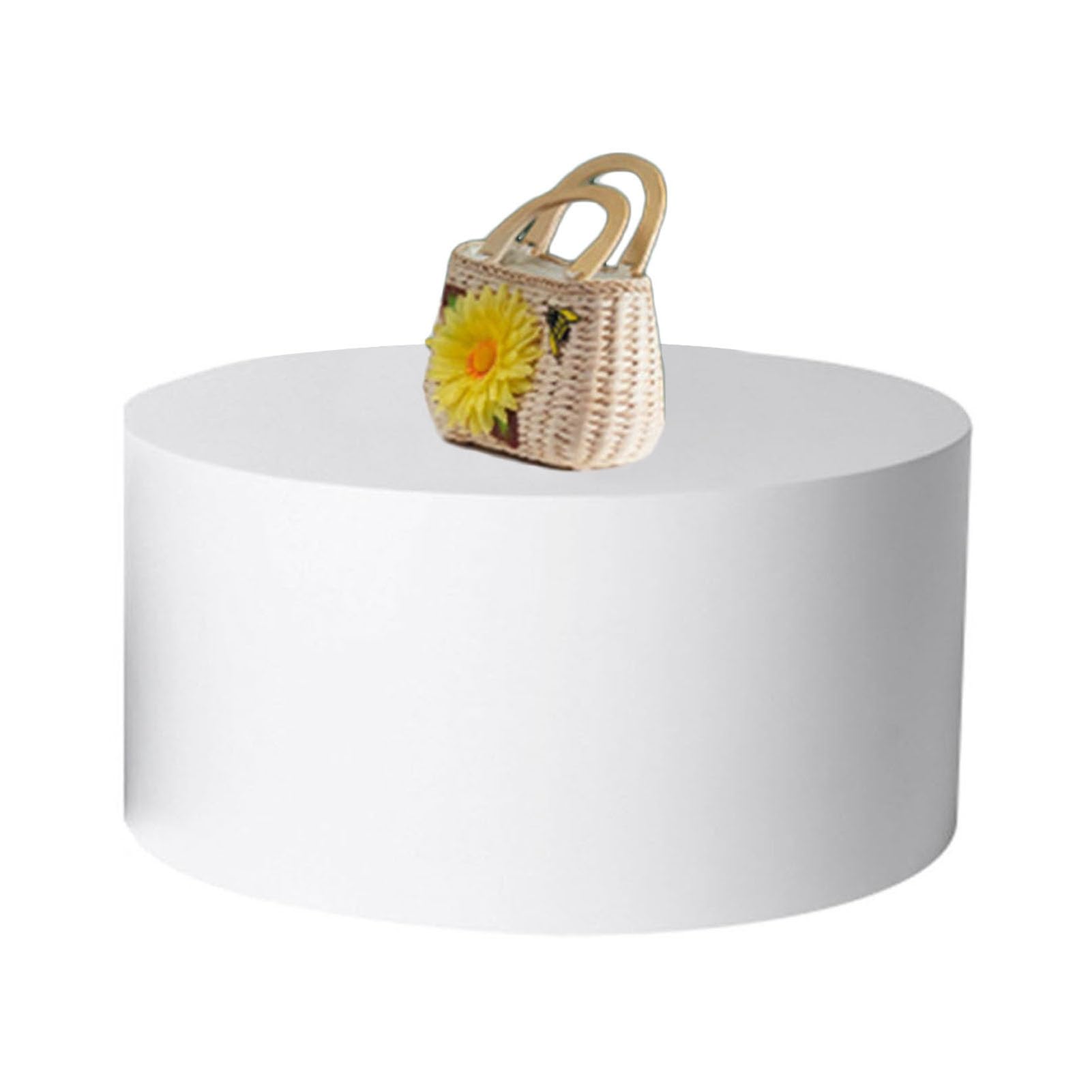Generico Zoccoli Rotondi For Ripiani, Zoccoli For Espositori Decorativi For Eventi, Piedistalli For Espositori Di Manichini, For Fotografie In Streaming Live(Color 1,50x30cm)