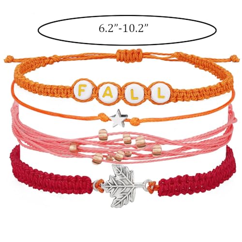 Image of Beach Summer Ankle Bracelet for Women Handmade Braided Adjustable String Anklets Waterproof Surfer Bracelet
