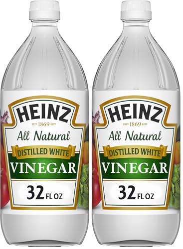 Image of Heinz Distilled White Vinegar Bottle, 32 fl oz / 964 ml,013000008549 (Pack of 2)