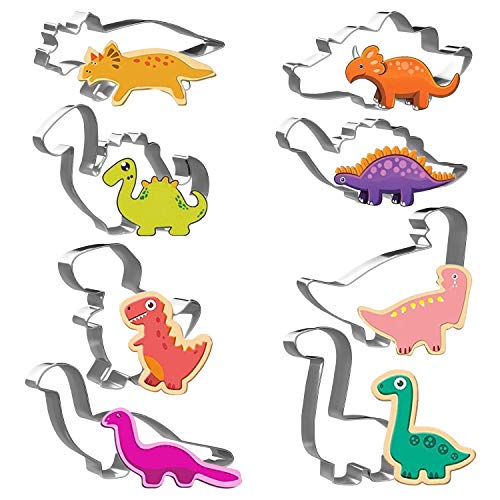 Joyoldelf Dinosaurier Ausstecher Set,Plätzchen Ausstecher, 8...