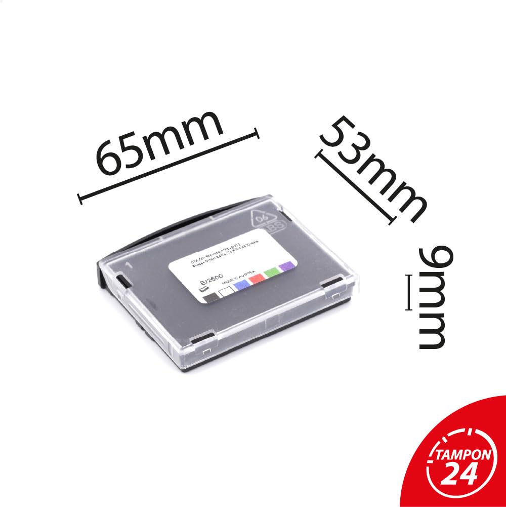 Cartucho de tinta para Colop 2600 | Cartucho Colop E/2600 (Pack de 10 - Azul)