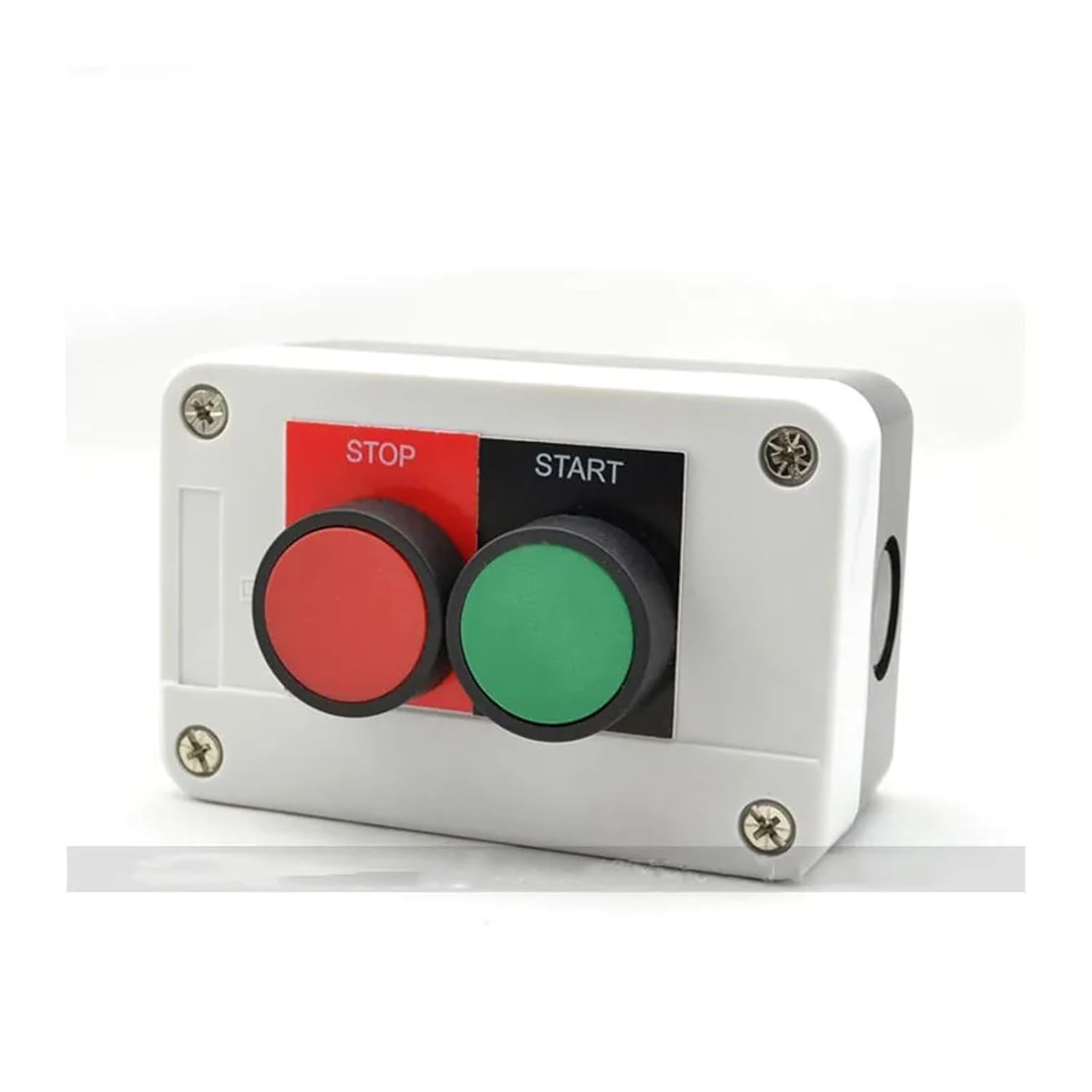 2 ポジションボタンスイッチボックスコントロールボックススタートストップフラットボタン 2 穴ボタンボックス 2 穴防水プラスチック