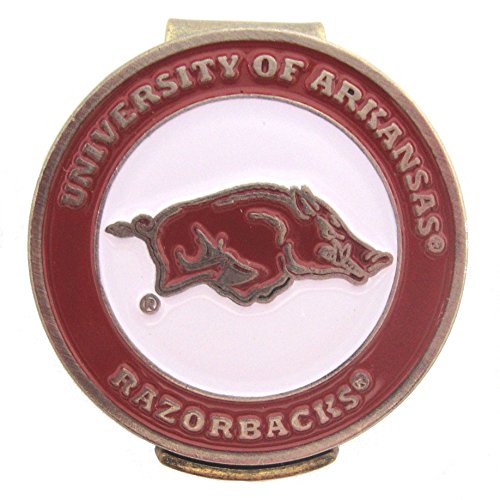 Arkansas Razorbacks Hat Clip with Golf Ball Marker