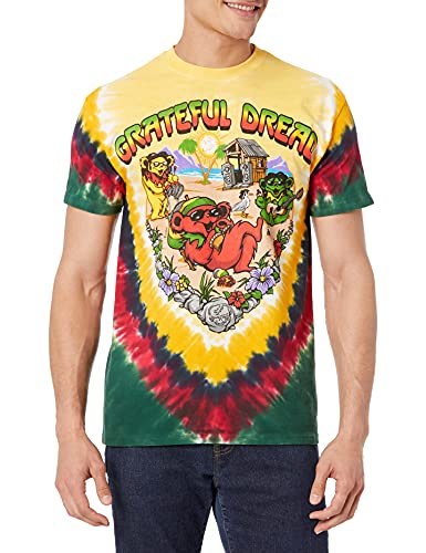 T-shirt Grateful Dead graphique coloré Liquid Blue motif Positive Vibrations