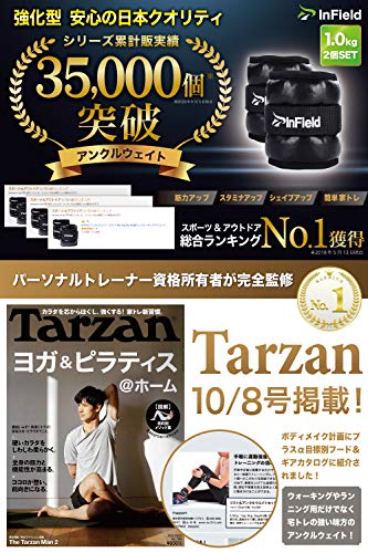 InField アンクルウェイト リスト 筋トレ ウォーキング ダイエット エクササイズ 体幹トレーニング リストウェイト アンクルウェイト パワーアンクル リストバンド 1kg 商品画像1