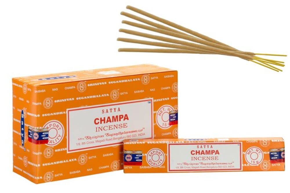 Sai Baba Nag Champa Champa 15 gram Packet, 1 Box of 12 Packets