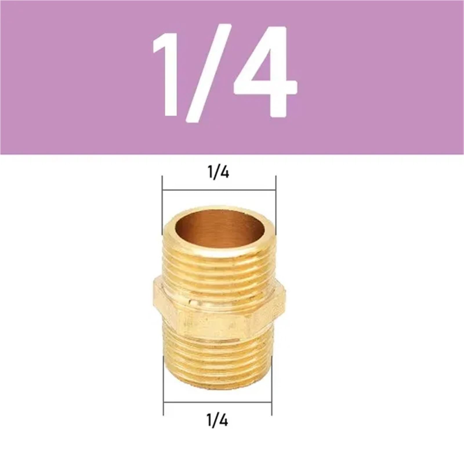 Raccordo per tubo in ottone 1/8 1/4 3/8 1/2 3/4 1 (2 Fen)